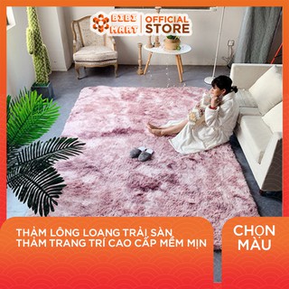 Thảm lông loang trải sàn - thảm trang trí cao cấp loại 1m6x2m