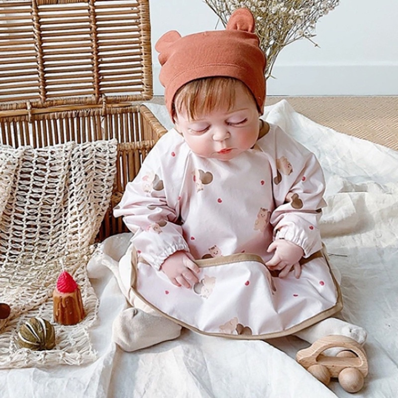 Áo yếm ăn dặm tiểu quý tộc gấu Brown xinh xắn cho bé