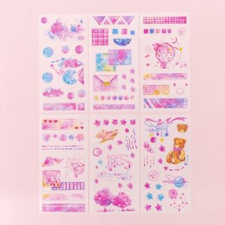 (Hình thật) Set washi sticker Pinky Pinky