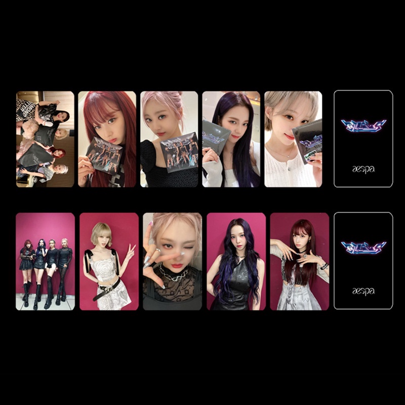 Set 5 Tấm Thẻ Ảnh Lomo Các Thành Viên Nhóm Nhạc Kpop Aespa