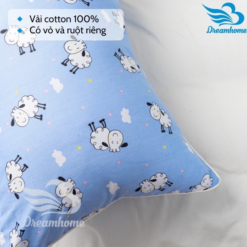 Gối Muji trẻ em xuất nhật,vải cotton