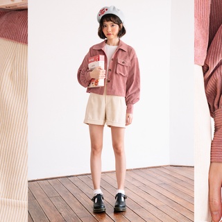 BLEUBIRD Áo khoác sơ mi nhung tăm CORDUROY SHIRT