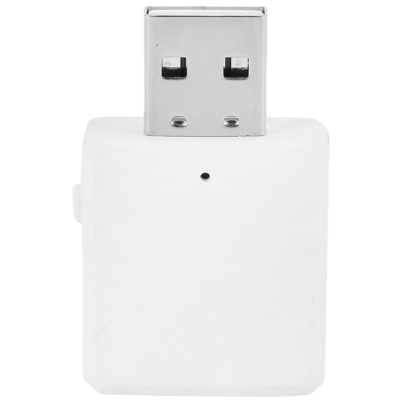 Đầu nhận/ phát tín hiệu bluetooth 5.0 3 trong 1 USB 3.5mm màu trắng sử dụng thích hợp cho máy tính/ laptop
