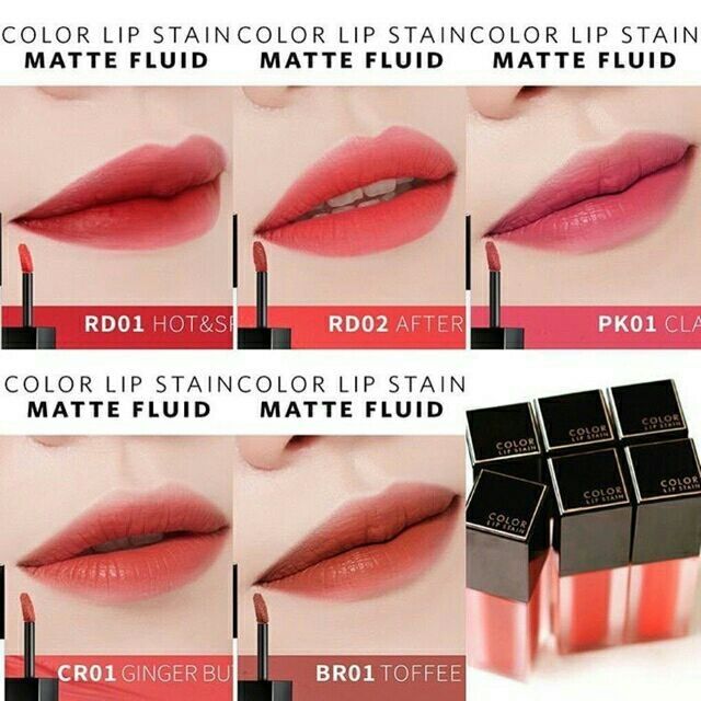 Son kem lì APIEU Color Lip Stain Matte Fluid