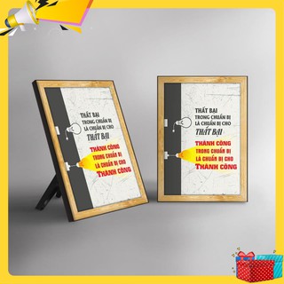 Tranh tạo động lực "Thất bại để thành công"-WB162