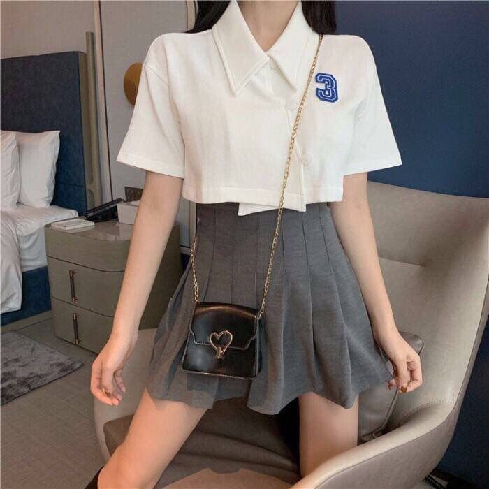 Áo polo tay ngắn thiết kế trẻ trung hợp thời trang cho nữ