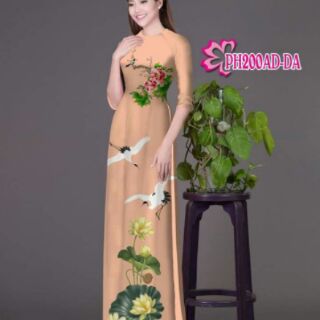 vải áo dài in 3d