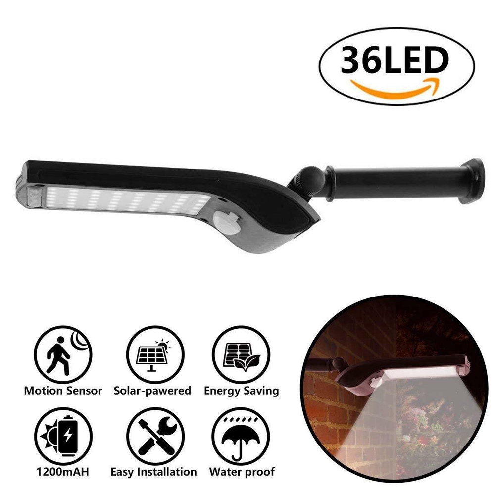 Đèn Led 36 Bóng Gắn Tường Cảm Biến Chuyển Động Dùng Năng Lượng Mặt Trời