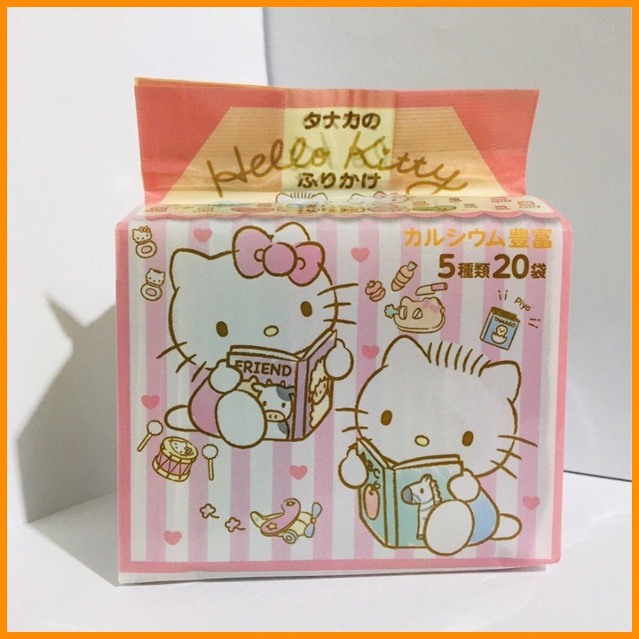 Gia Vị Rắc Cơm Nhật Hello Kitty Cho Bé Ăn Ngon 1 Gói 20 Túi Nhỏ Chia Đều 5 Vị BabyRice 045