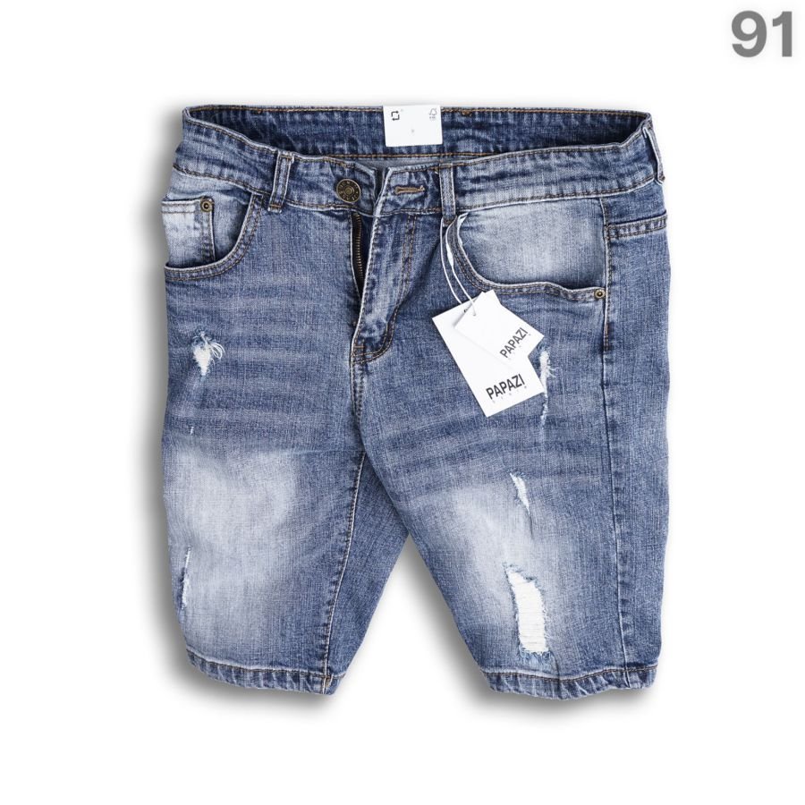 Quần jean nam, quần short đùi nam màu xanh cao cấp, chất cotton co giãn mền mịn, phong cách trẻ trung năng động - PAPAZ | BigBuy360 - bigbuy360.vn