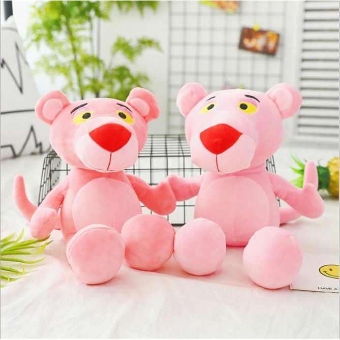 GẤU BÔNG BÁO HỒNG SIÊU CƯNG 25CM