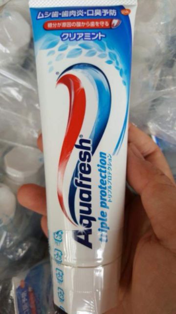 {Hàng xịn có tiếng nhật phía sau} Kem đánh răng Aquafresh Nhật Bản