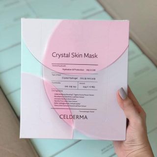 [CHÍNH HÃNG-CÓ VIDEO THẬT SẢN PHẨM] MẶT NẠ THẠCH ANH CRYSTAL SKIN MASK  CELDERMA (hộp 10 miếng)