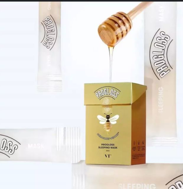 Combo 10 gói Mặt nạ ngủ tinh chất vàng và mật ong Vt Progloss sleeping mask.