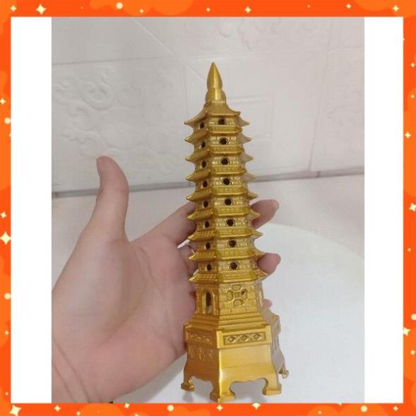 THÁP BÚT VĂN SƯƠNG BẰNG ĐỒNG 7 tầng, 9 tầng cao 17 - 20 cm[