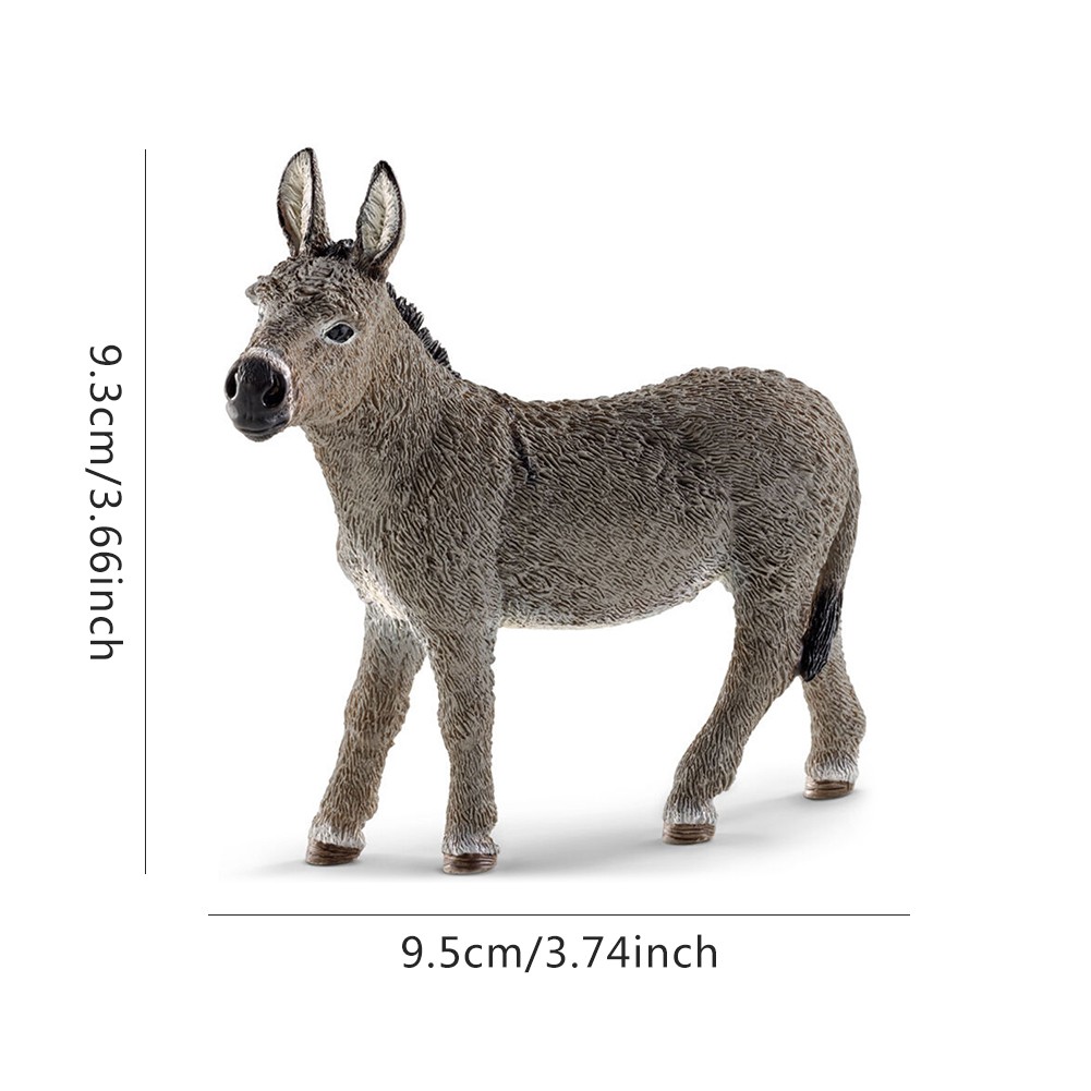 Mô Hình Con Lừa Thiết Kế Tinh Xảo Sắc Nét Kích thước 3.7 Inch