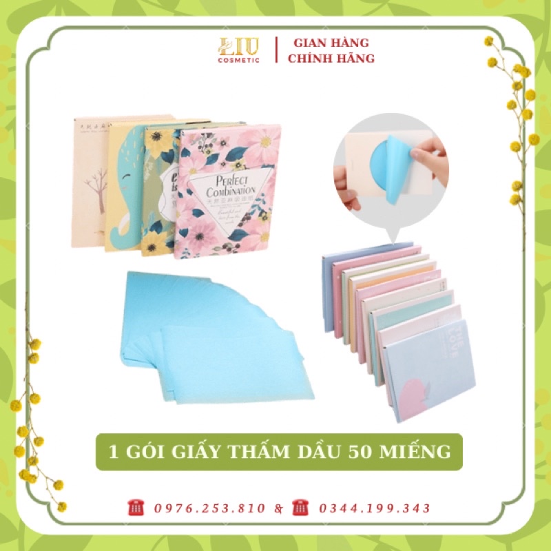 HỘP 50 MIẾNG GIẤY THẤM DẦU LOẠI 1 NỘI ĐỊA TRUNG