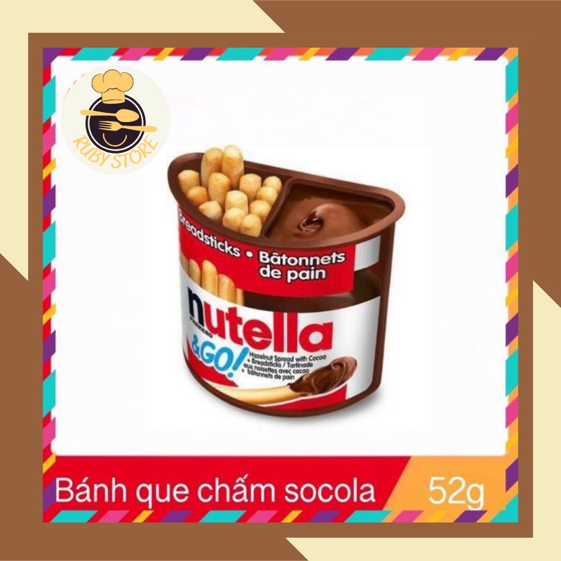 Bánh que chấm socola Nutella 52g  Date xa