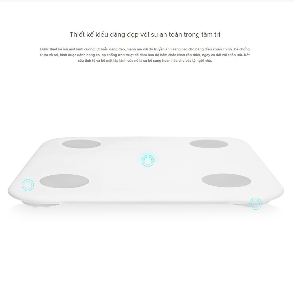 ﺴCân Xiaomi gen 2 Mi Smart Scale thông minh - Hãng phân phối Loại to mẫu mới nhất 2019 -dc3739