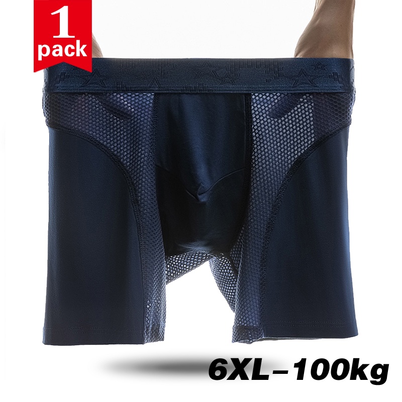 Quần lót boxer hai lớp thông thoáng thoải mái chống mài mòn thời trang cho nam 256