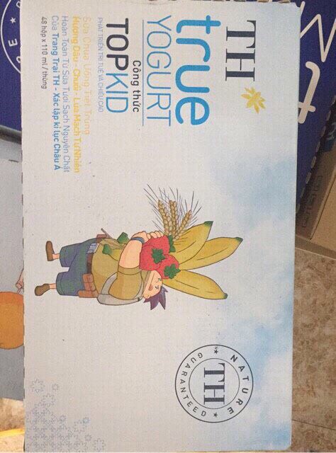 Thùng sữa TH True Milk 110ml cam, dâu, chuối