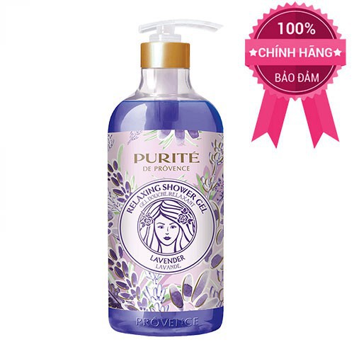 Sữa tắm Purite De Provence  Hoa Oải Hương 850ml