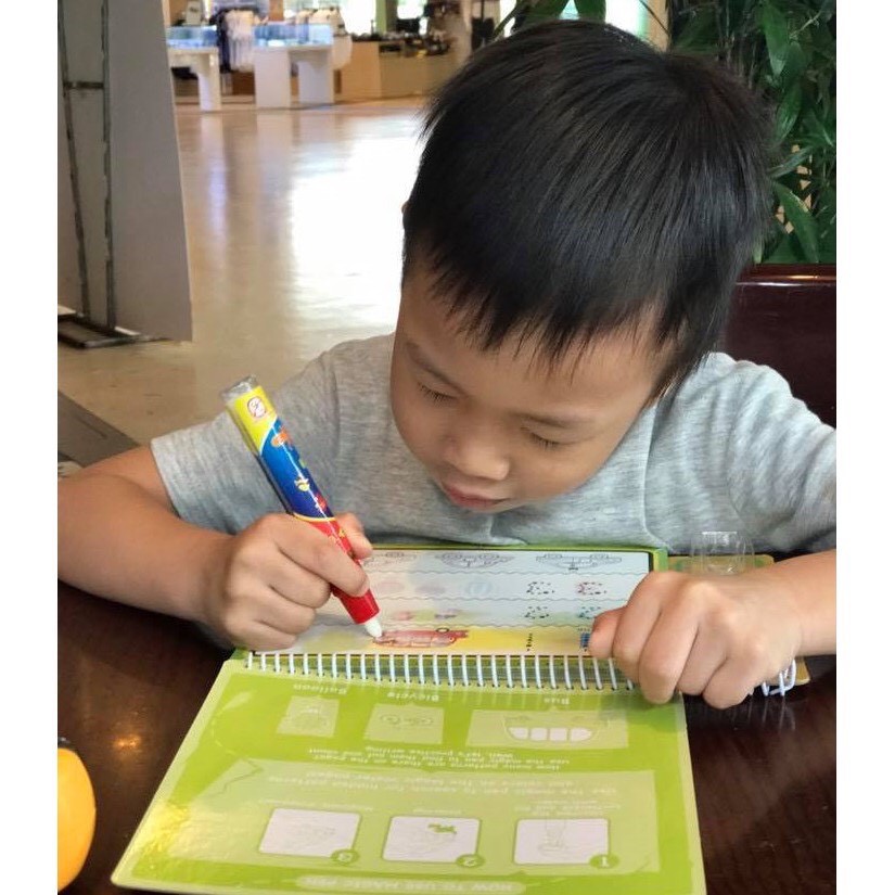 Sách tô màu bút nước thần kỳ ToysHouse size lớn - Đồ chơi giáo dục sớm cho trẻ, giúp phát triển kỹ năng