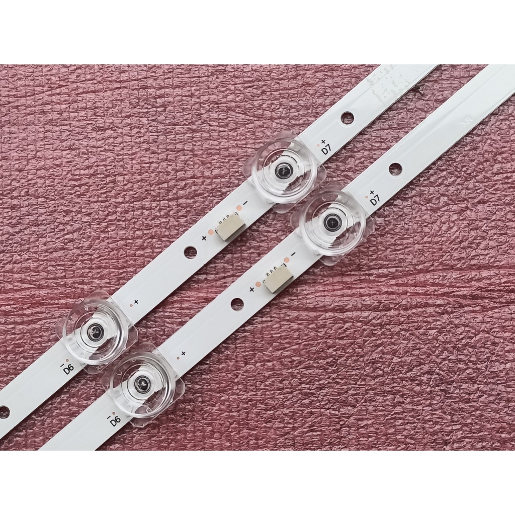 THANH LED TIVI TCL 43S6500 43S6800 43P8 43P65 MỚI 100% HÀNG ZIN HÃNG, BỘ 2 THANH, MỖI THANH 11 BÓNG 6V, DÀI 80,4cm.