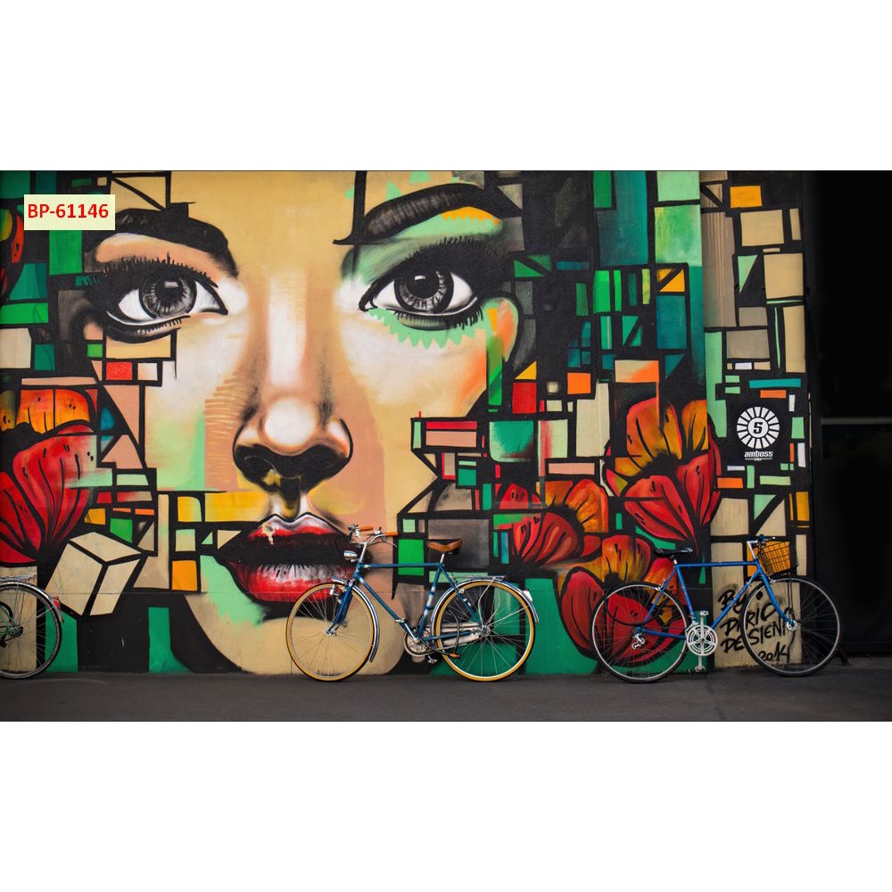 Tranh dán tường Hàn Quốc Trà chanh cao cấp hình cây hoa lá 3D hiện đại, nhiều mẫu