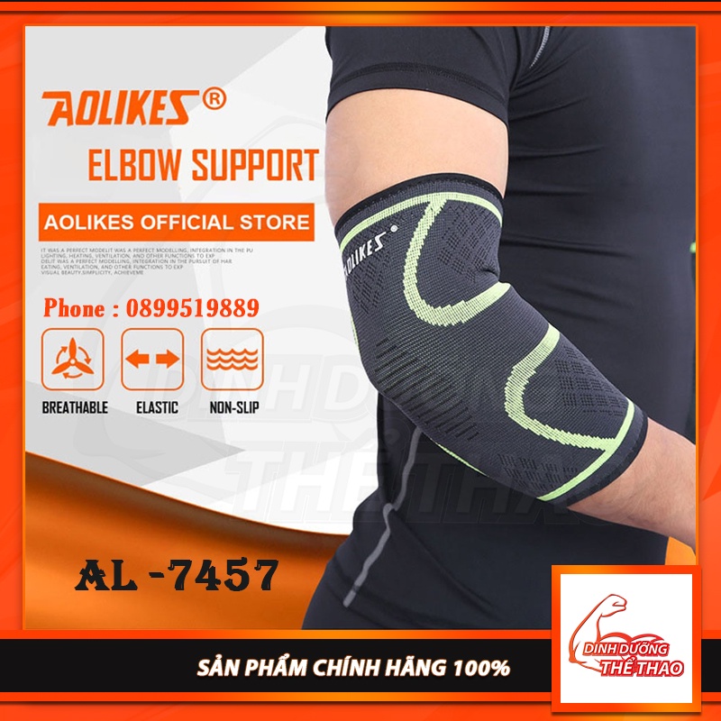 AOLIKES - Băng Bảo Vệ Khuỷu Tay Cao Cấp Co Dãn Đàn Hồi Thoáng Khí  AOLIKES (7547 ) (Đôi)