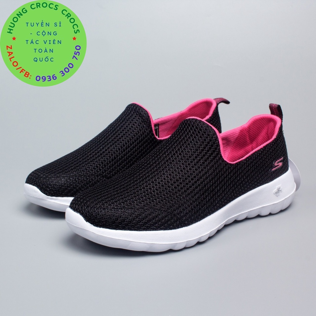 GIÀY THỂ THAO SKECHERS GOWALK JOY CHO NỮ MÀU ĐEN VIỀN HỒNG