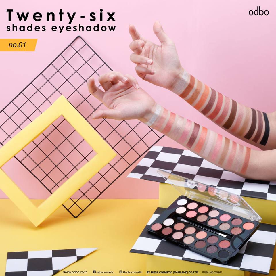 BẢNG PHẤN MẮT 26 Ô MÀU ODBO TWENTY SIX SHADOW OD261 CHÍNH HÃNG - 3423