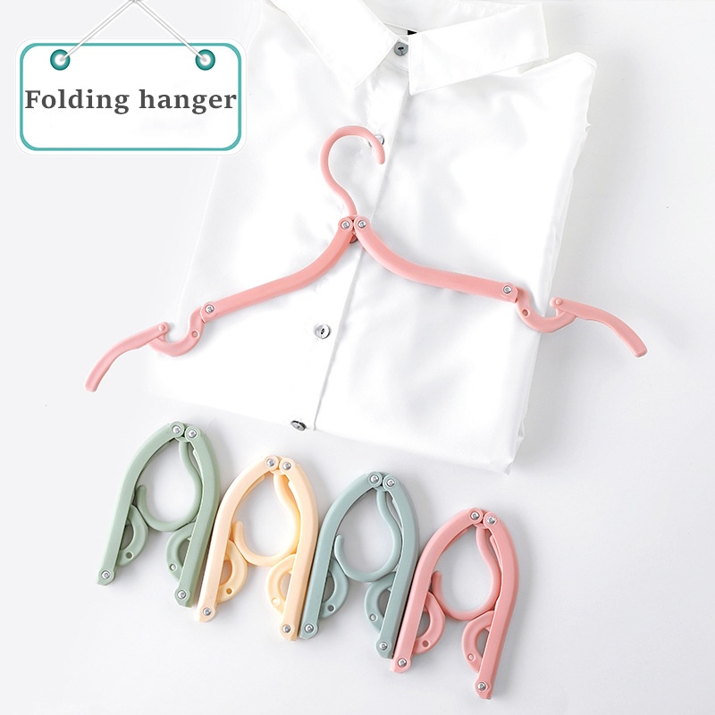 Móc treo quần áo bằng nhựa có thể gập lại đa chức năng tiện dụng mang theo khi đi du lịch