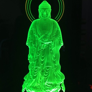 Tranh điện đèn led: Phật A Di Đà Đứng( 22x15cm)