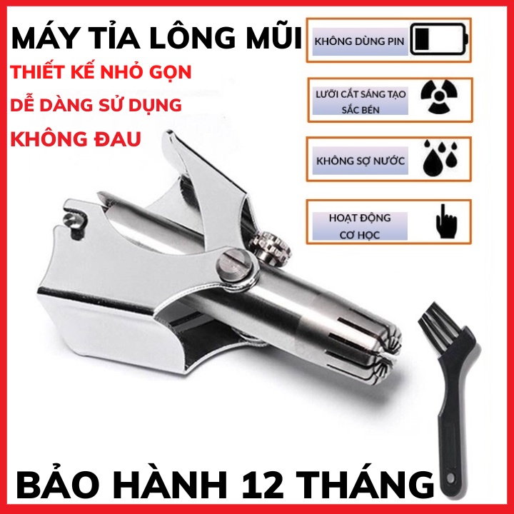 Dụng Cụ Tỉa Lông Mũi-Máy Tỉa Lông Mũi,Tiện Lợi Không Đau,Cắt Gọn,Tặng Kèm Que Làm Sạch-Bảo Hành 12 Tháng