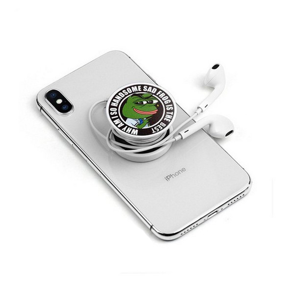 Giá đỡ điện thoại popsocket ếch xanh Pepe siêu bựa dành cho vozer