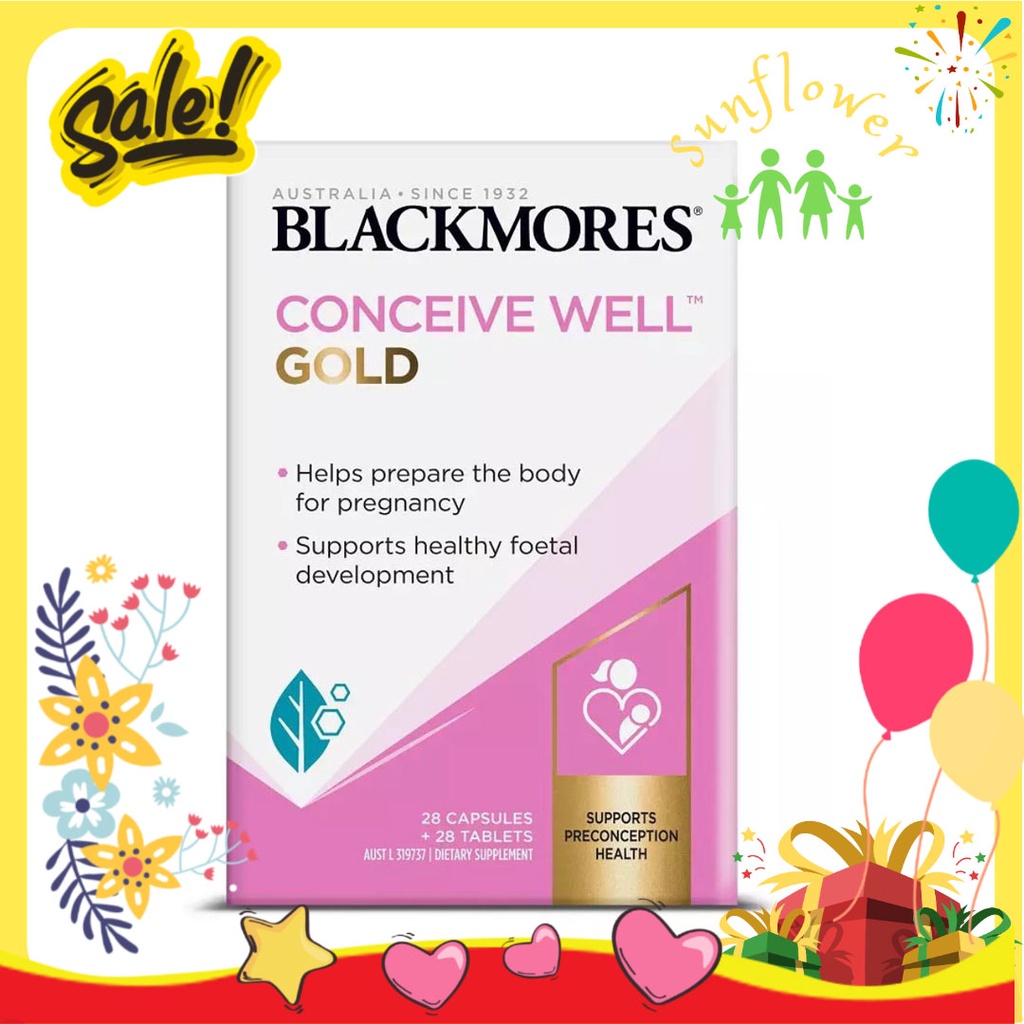 Viên uống tăng thụ thai Blackmores conceive well gold 56 viên Úc