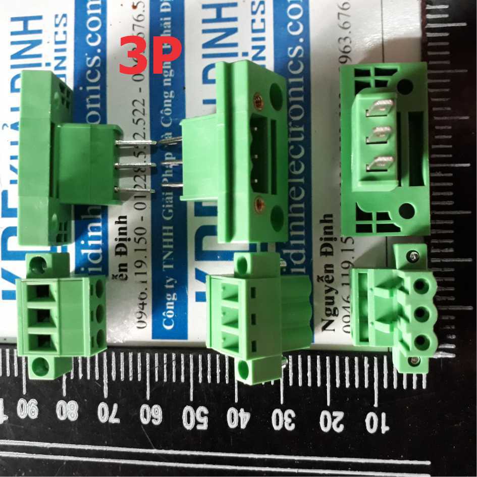 2 bộ DOMINO, TERMINAL ĐẦU NỐI 2EDGWB5.08 5.08MM ĐẦU ĐỰC + CÁI 3P kde2216