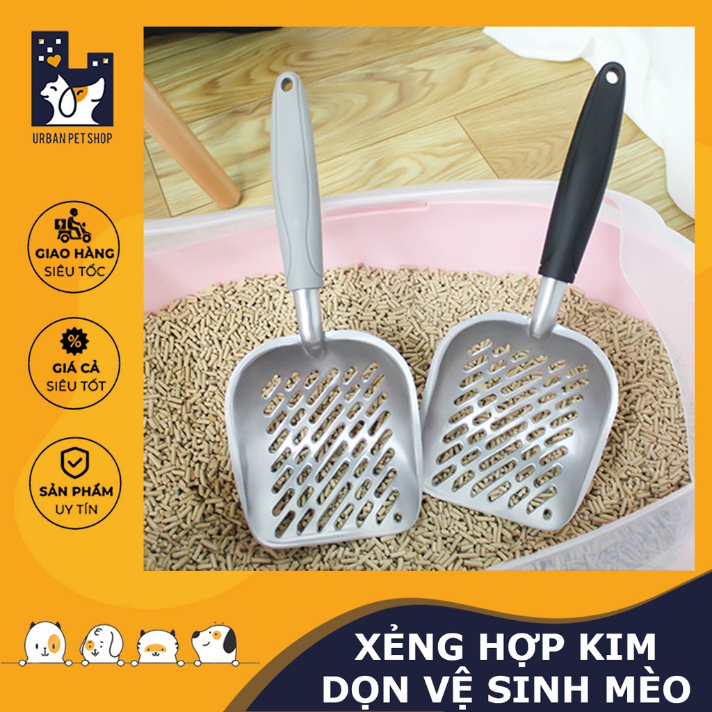 𝗨𝗿𝗯𝗮𝗻_XẺNG HỢP KIM CỨNG CÁP - XẺNG XÚC CÁT VỆ SINH CHO MÈO