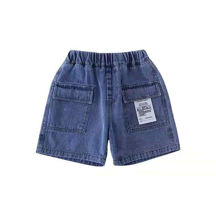 2023 Hàn Quốc Quần Jean Nam Năm Điểm Giản Dị Mùa Hè