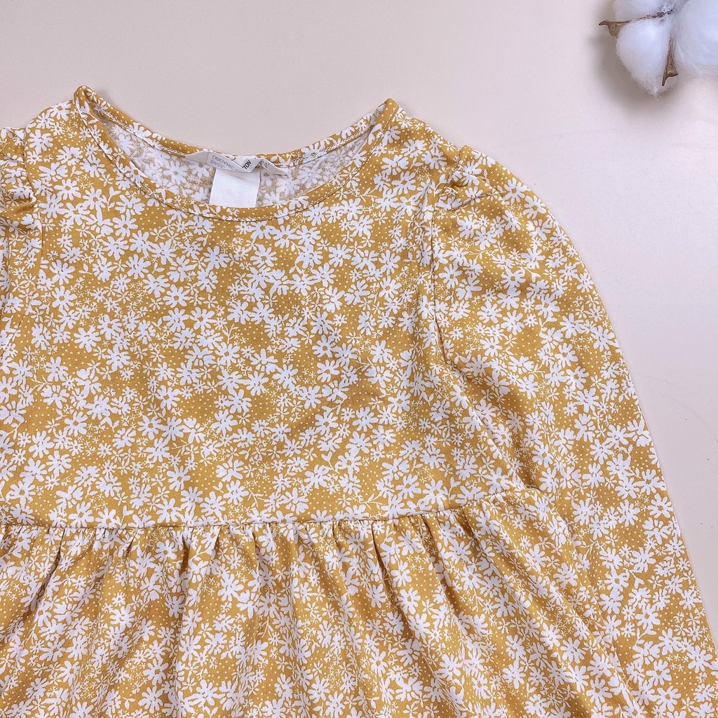 Váy cotton HM dài tay 3 hình BG 2 - 10y