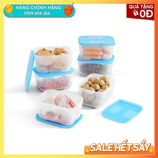 Bộ Hộp Trữ Đông Tupperware ❤️ Freeship❤️Freezermate 650ml (6 Hộp)