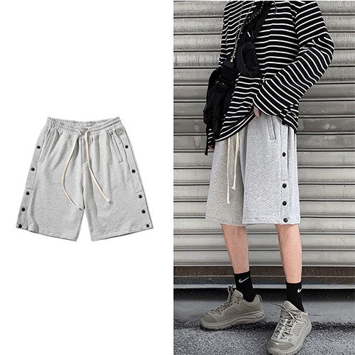 Quần Short Nam Ống Rộng Kiểu Dáng Đặc Biệt Có Khuy 2 Bên- Thời Trang Unisex SoWn Fashion Stt32