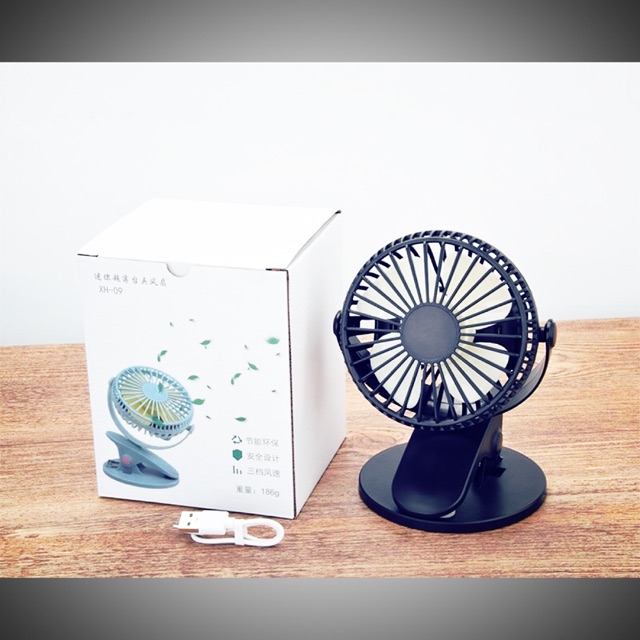Quạt kẹp bàn, kẹp xe đẩy cho em bé 360 độ | BigBuy360 - bigbuy360.vn