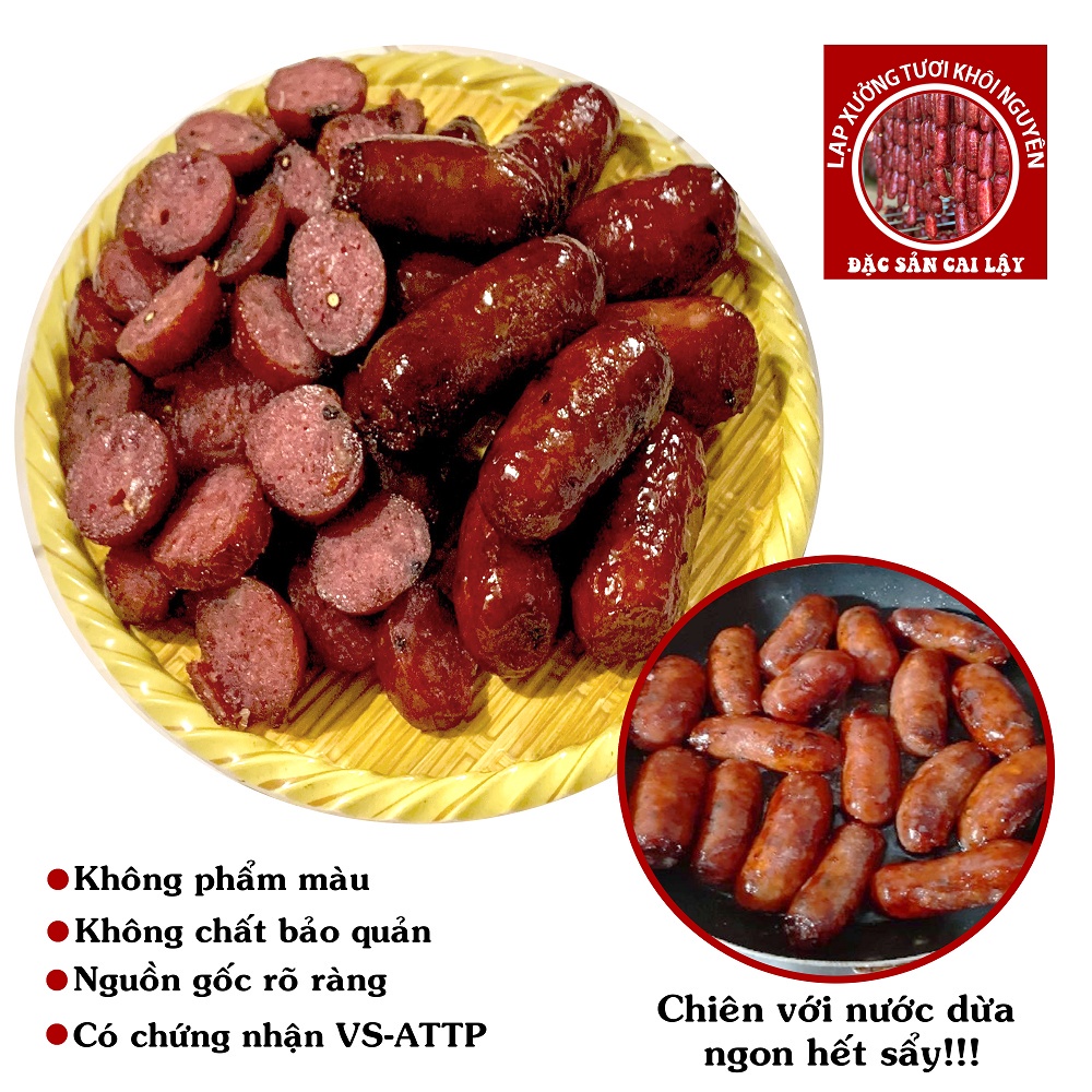 Lạp xưởng, lạp xưởng tươi túi mix đủ loại 1kg [2 túi 500gr]