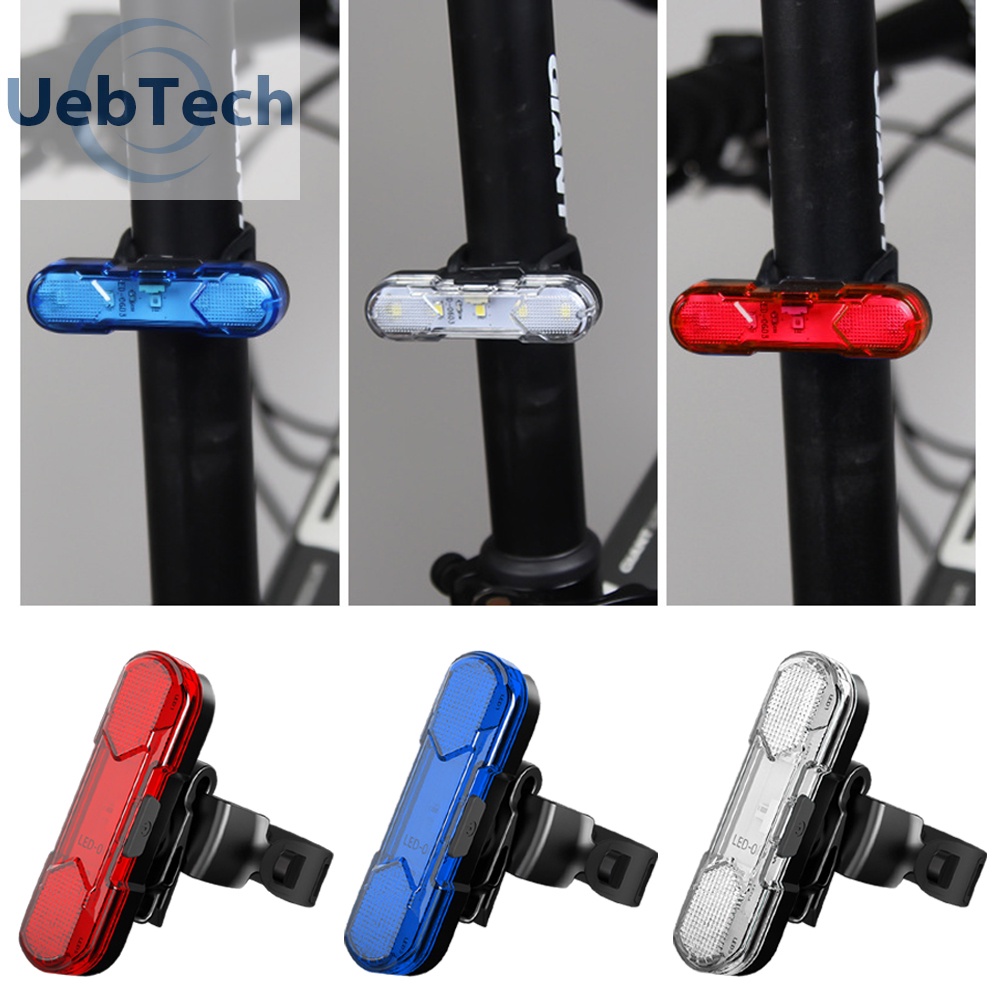 Đèn LED gắn đuôi xe đạp chống thấm nước sạc USB tiện dụng