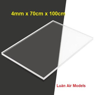 4mm 70x100cm Tấm nhựa mica cứng trong suốt làm hồ cá, hộp kính, đồ chơi,  trang trí,cắt theo yêu cầu (VA154)- Luân Air
