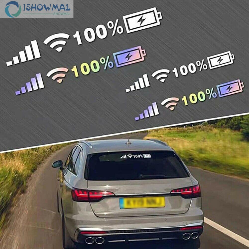 Đề Can Vinyl Phản Quang 25cm Họa Tiết Vui Nhộn Nhiều Màu Sắc Trang Trí Xe Hơi