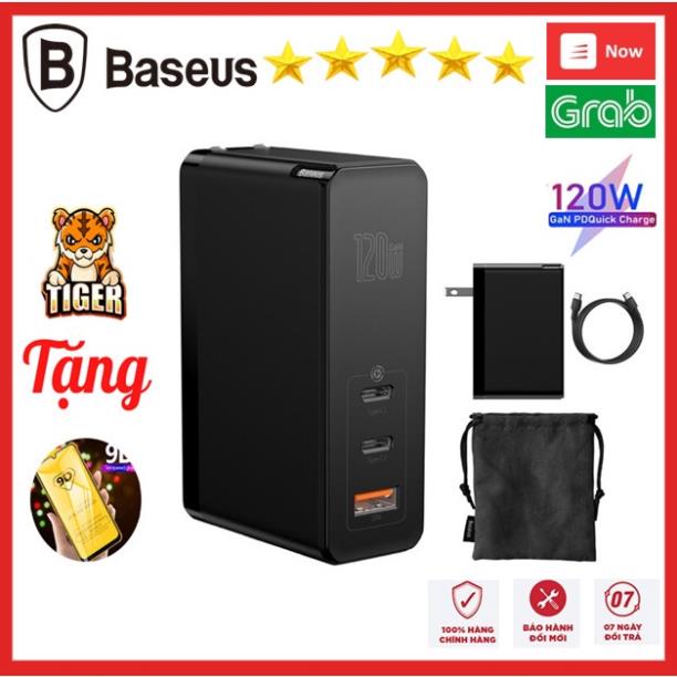 Củ sạc GAN 120w baseus sạc siêu nhanh cho sạc nhanh laptop macbook tablet smartphone