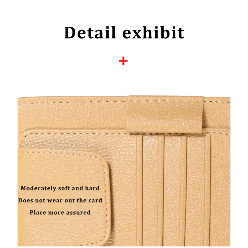 Ví Đựng Thẻ Gắn Tấm Che Nắng Xe Hơi Đa Năng Tiện Dụng